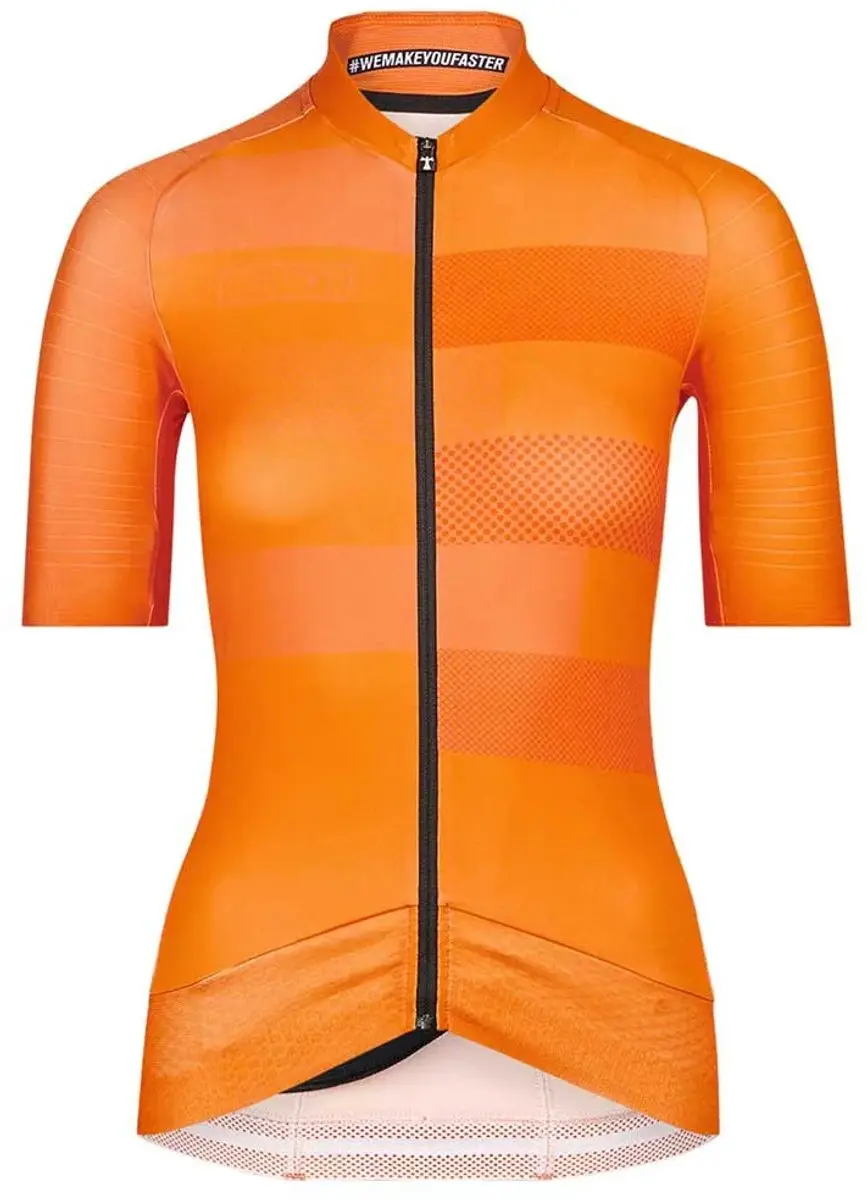 Bioracer Epic Korte Mouw Wielertrui Oranje S Vrouw