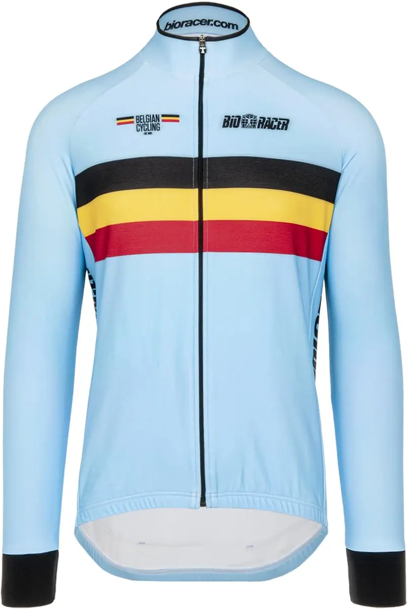 BIORACER Officieel Team Belgie Fietsshirt Tempest Belgian Cycling blauw