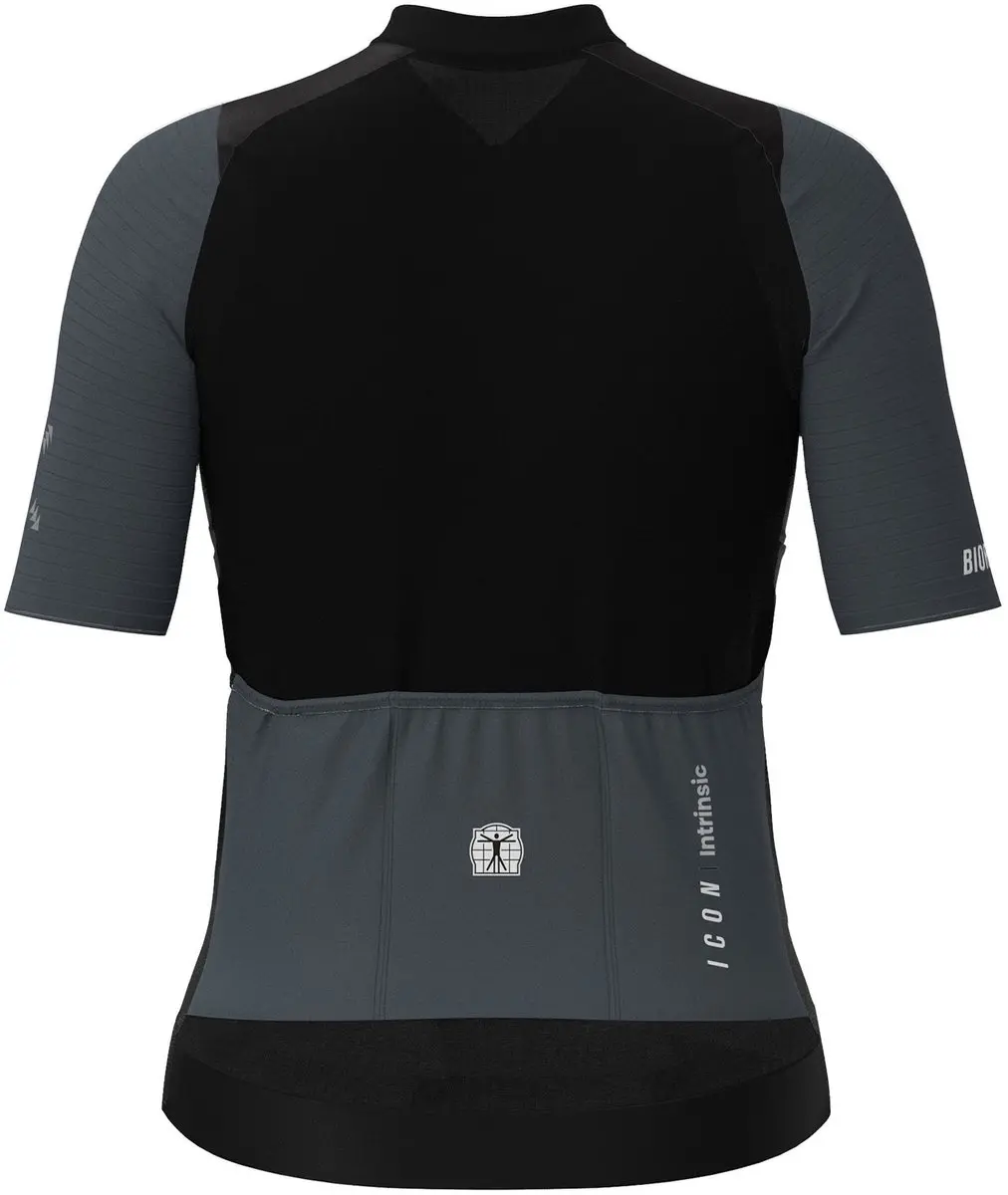 Bioracer Icon Fietsshirt Dames - Zwart Antraciet - Maat S