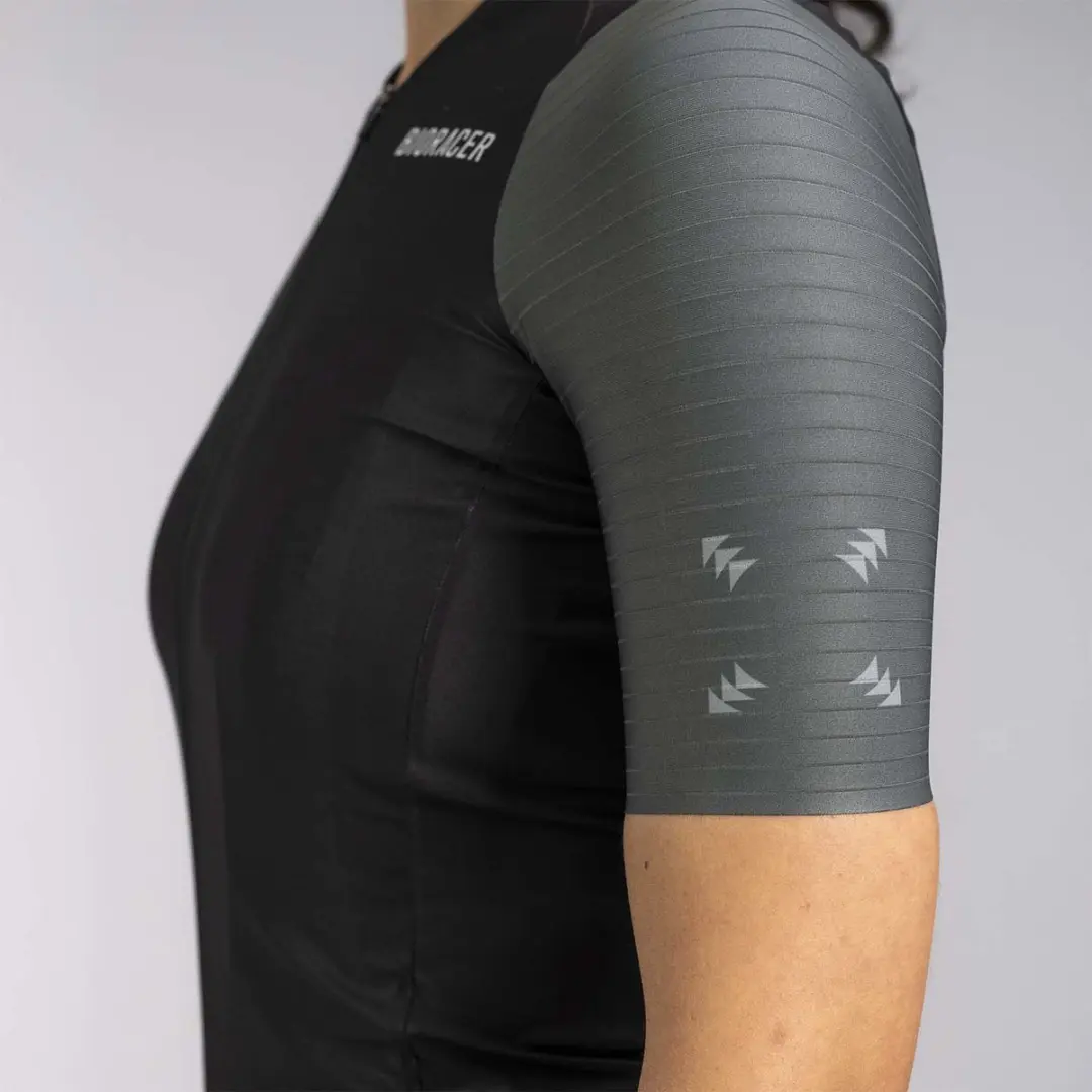 Bioracer Icon Fietsshirt Dames - Zwart Antraciet - Maat S