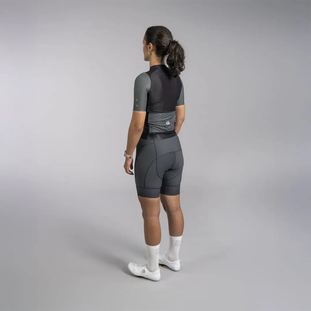 Bioracer Icon Fietsshirt Dames - Zwart Antraciet - Maat S