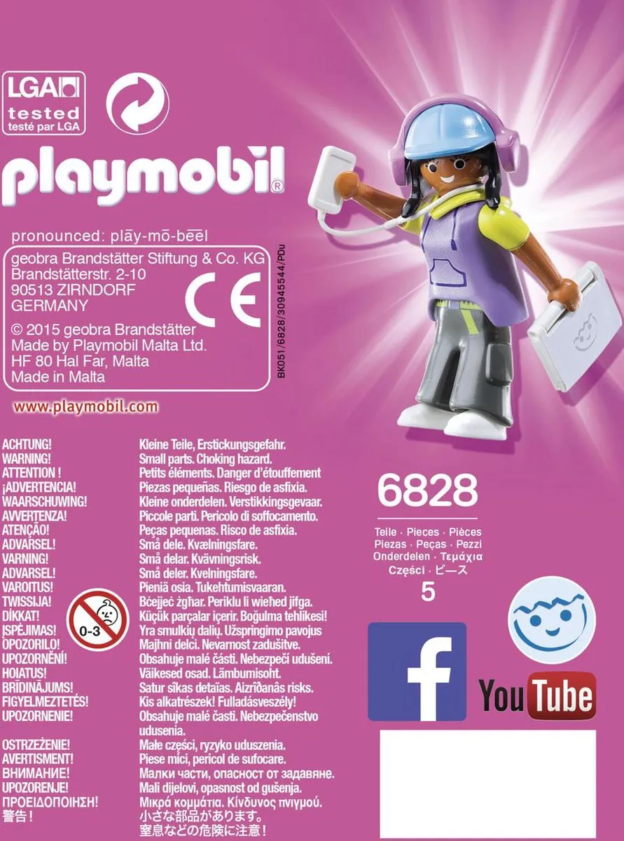Playmobil Multimedia Meid 6828 - Paars