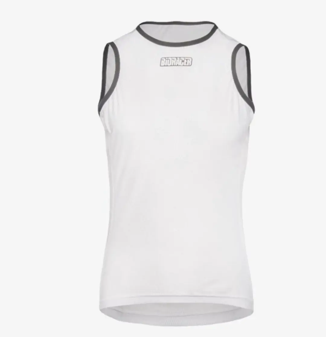 Bioracer Base NS mouwloos ondershirt wit