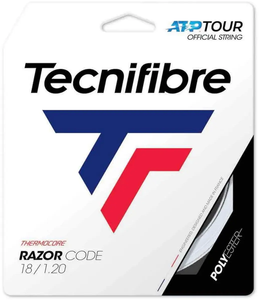 Tecnifibre Razor Code 12 M Enkele Tennissnaar Wit 1.30 mm