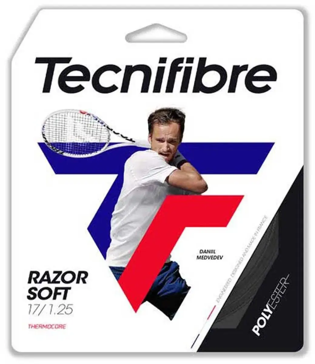 Tecnifibre Razor Soft Tennissnaar 12m - 1,20mm Zwart