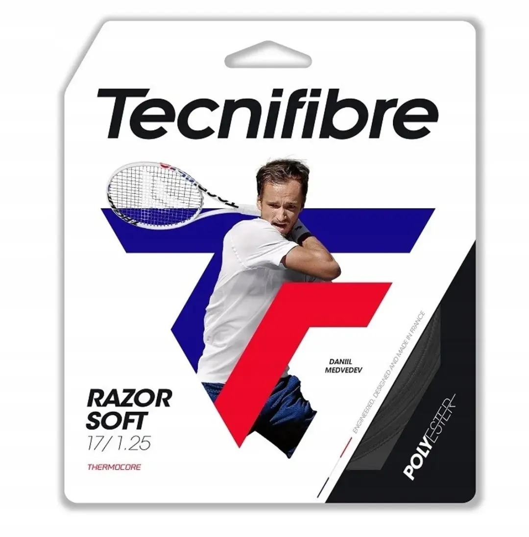 Tecnifibre Razor Soft Tennissnaar 12m Zwart 1,20mm