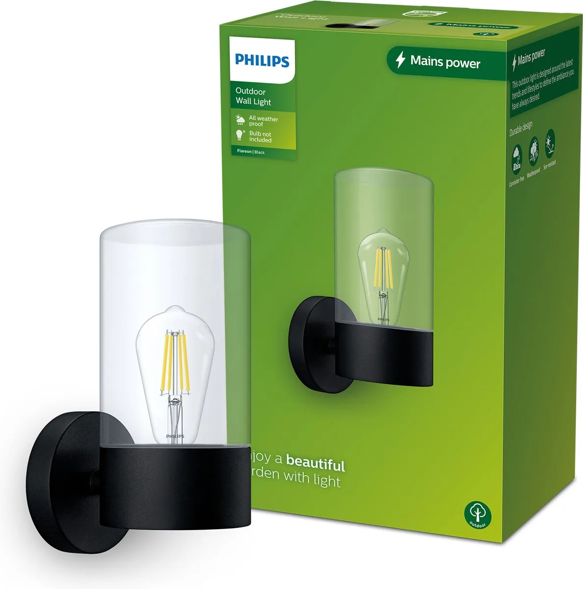 Philips Flareon Wandlamp E27
