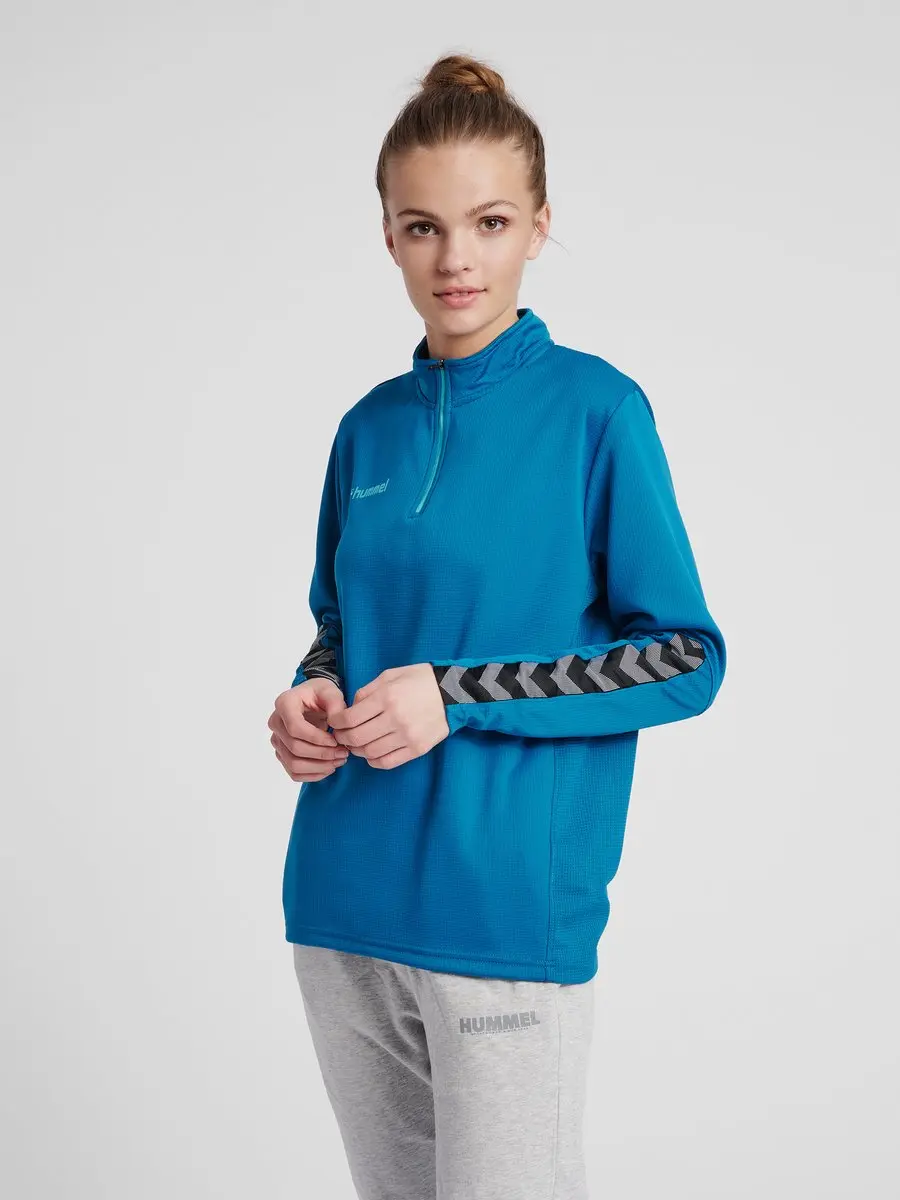 hummel Authentic Half Zip Sweatshirt - XL - Celestial - afbeelding 4 van 6