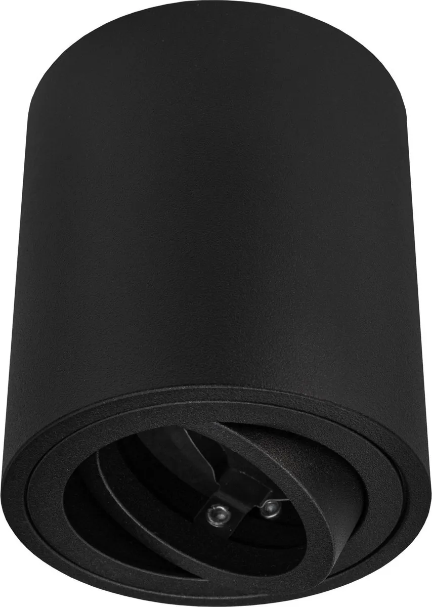 Ledvion LED Opbouwspots Dimbaar Zwart Ø80mm