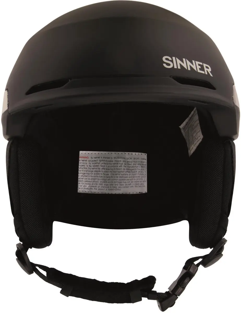 SINNER Zermatt Unisex Skihelm - L 59-62cm - Matte Zwart/Grijs