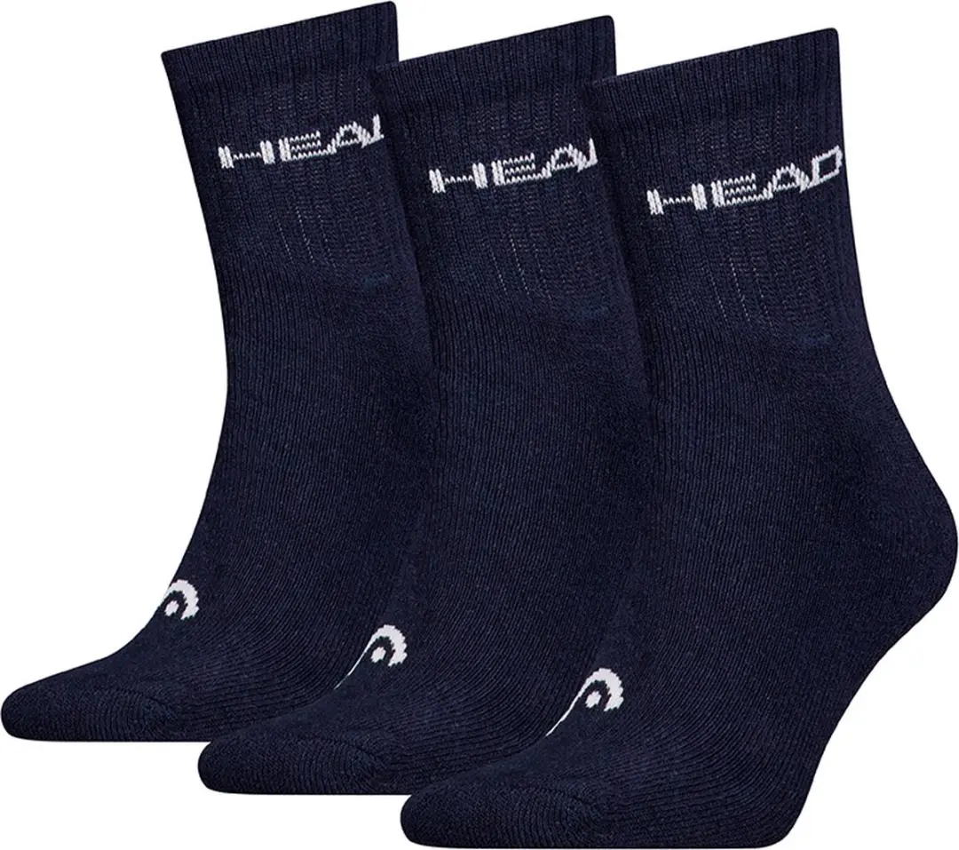 HEAD unisex 3P halfhoge sokken training blauw