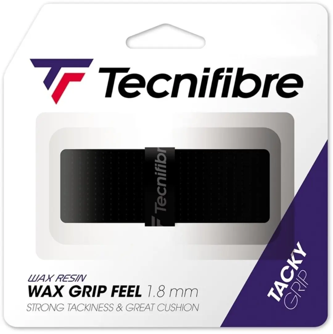 Tecnifibre Wax Feel Basisgrip Zwart Uitvoering : Zonder Verpakking