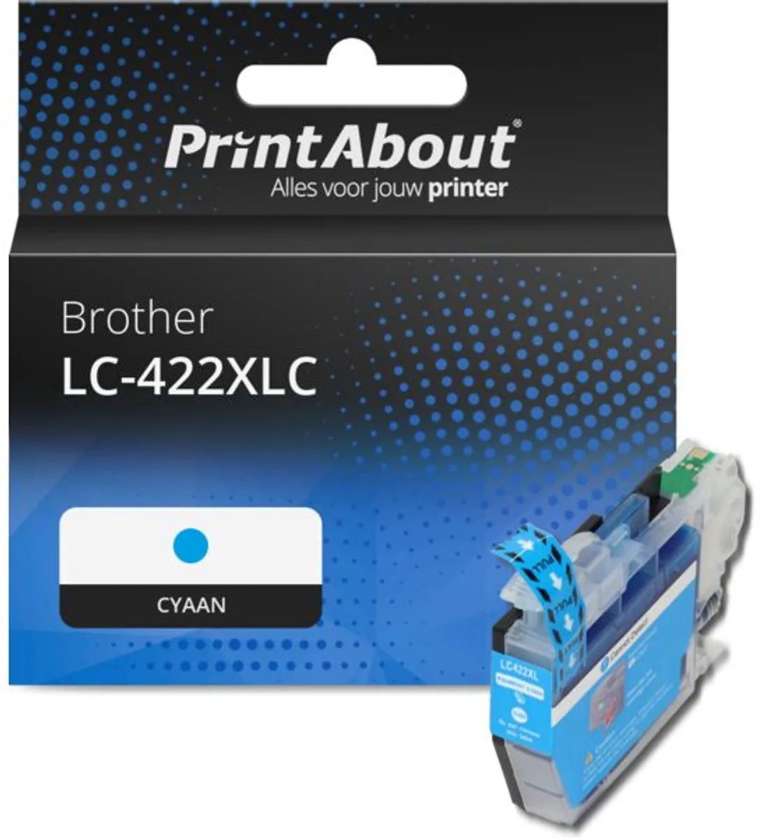 PrintAbout LC-422XLC Inktcartridge Cyaan - 1650 pagina's