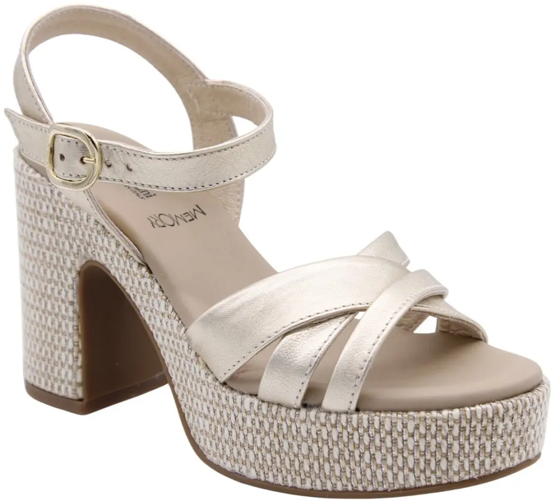 Nero Giardini Plateauzool Sandalen Goud - Maat 36