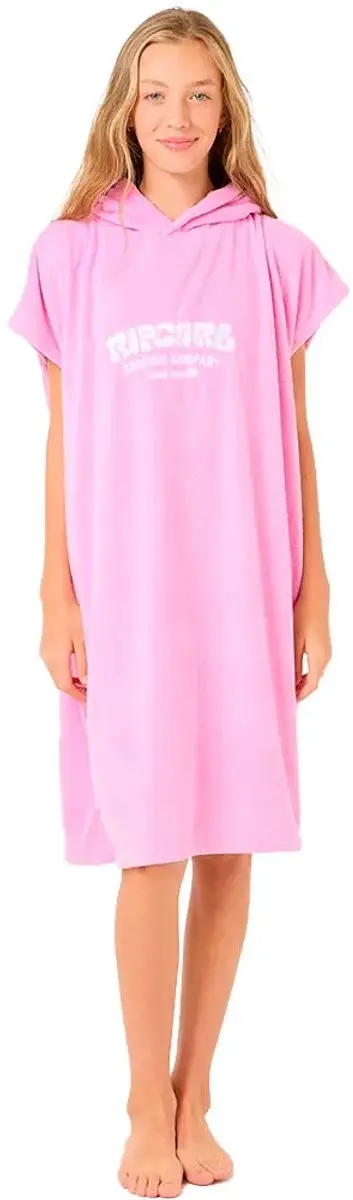 Rip Curl Classic Surf Poncho Roze S Kinderen