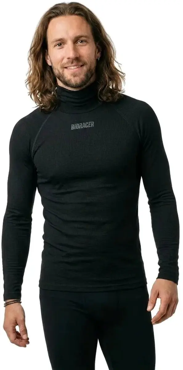 Bioracer Thermal Merino Lange Mouwen Basislaag - Zwart
