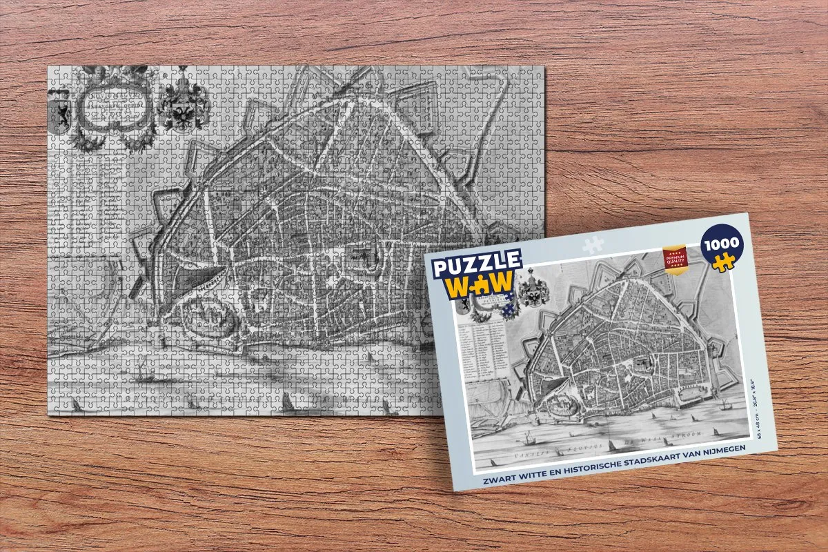 PuzzleWow Nijmegen Antiek Legpuzzel 1000 Stuks - Multicolor
