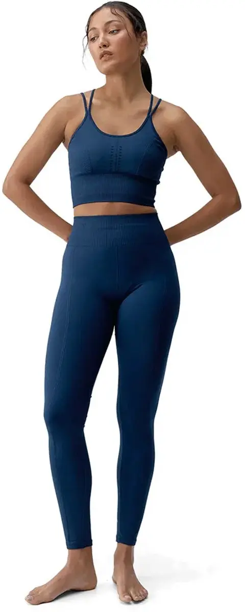 Born Living Yoga India Leggings - Hoge Taille - S - Sailor Blue