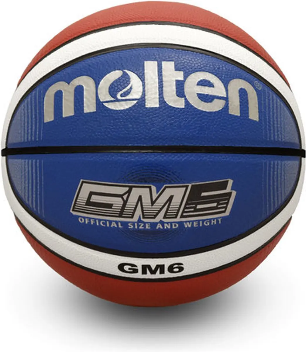 Molten BGMX6-C Basketbal - 6 - Wit/Blauw/Rood