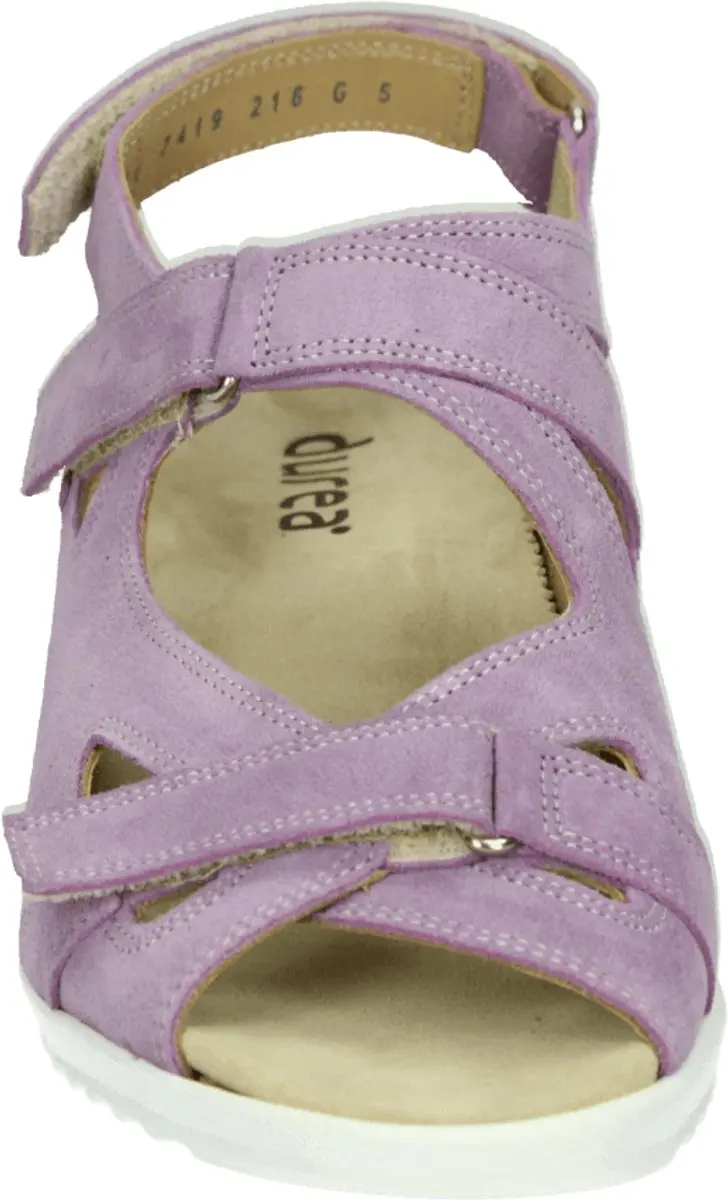 Durea 7419 G Platte Sandalen - Paars - 40.5