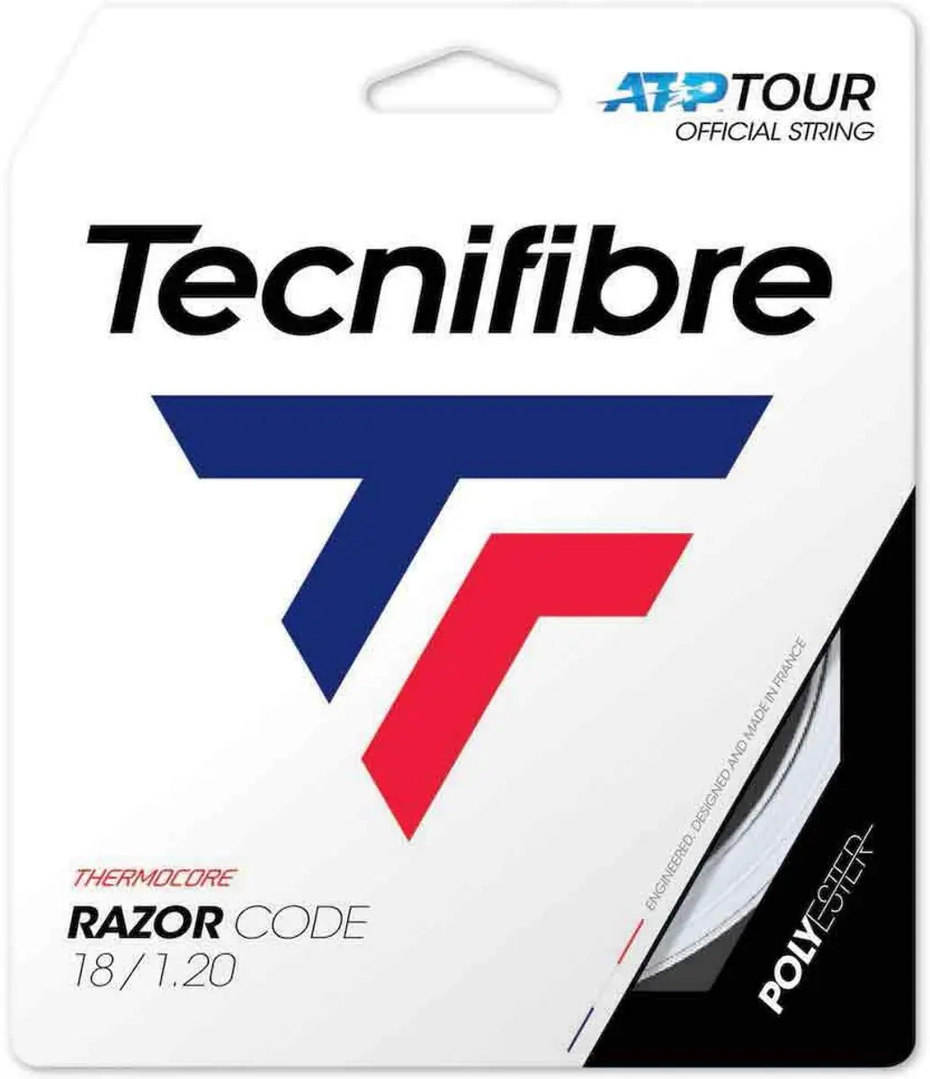 Tecnifibre Razor Code 12 M Enkele Tennissnaar Wit 1.20 mm