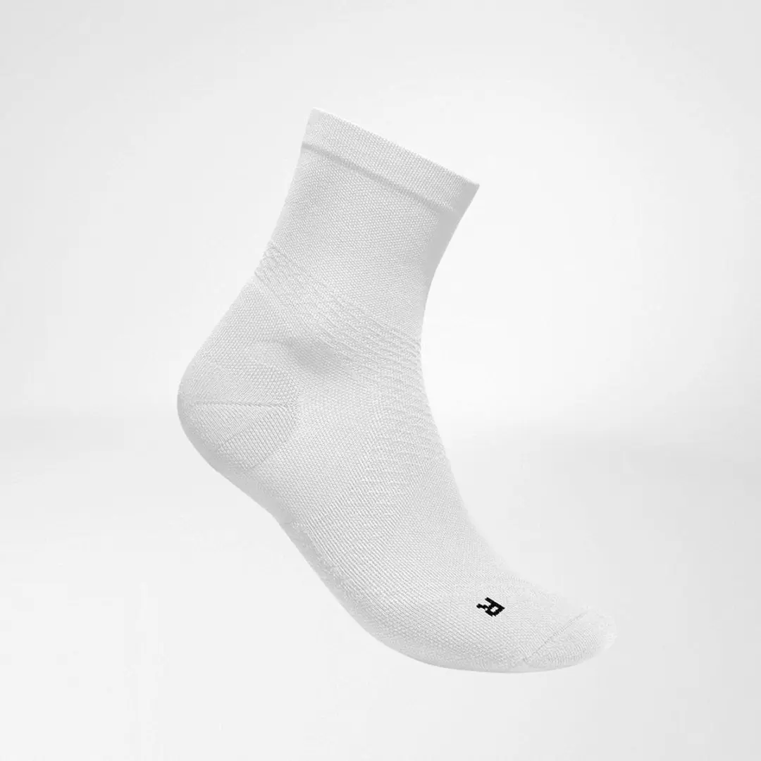 Bauerfeind Sports Run Ultralight Low Cut Compressiekousen - Wit