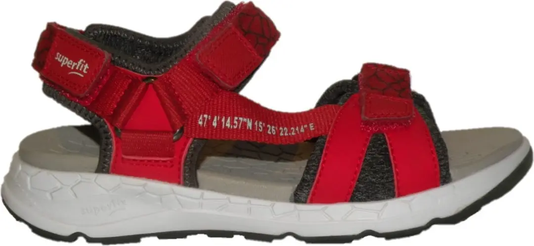 Superfit- Sandalen- Klittenband- Leer- Rood- Maat 36