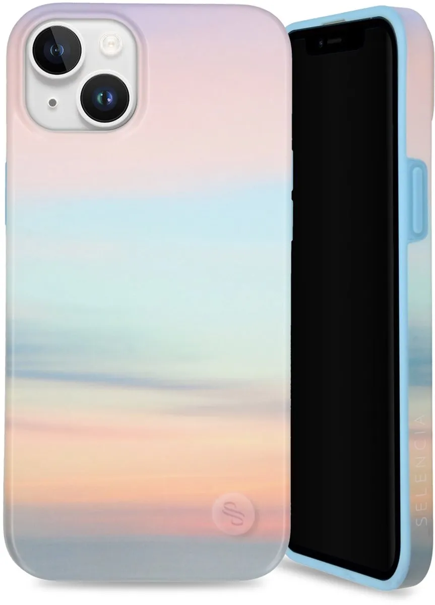 Selencia Hoesje iPhone 15 Plus Sky Sunset Multicolor
