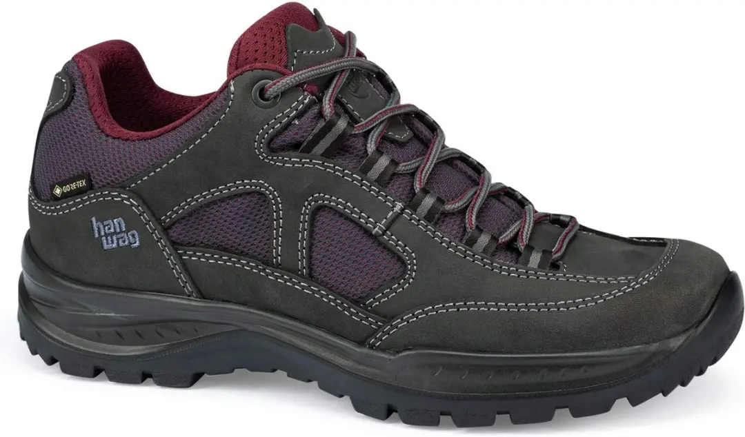 Hanwag Gritstone II Lady GTX Wandelschoenen - 39 - Asphalt/Dark Garnet