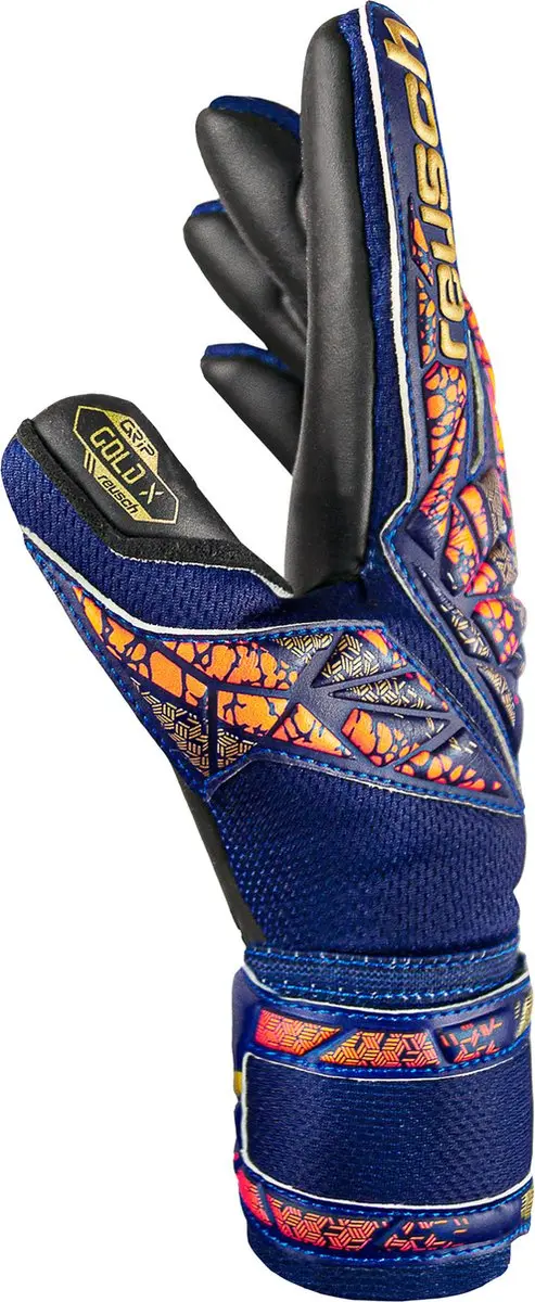 Reusch Attrakt Gold X Torwarthandschoen - Blauw-Goud - afbeelding 2 van 6