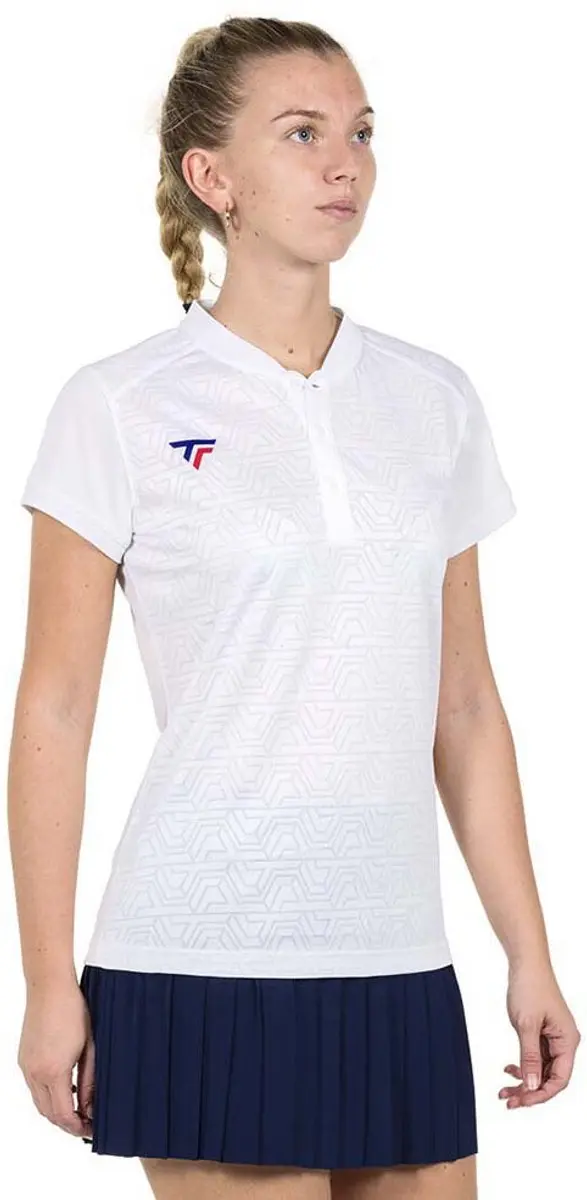 Tecnifibre Team Mesh Korte Mouw Poloshirt Wit M Vrouw
