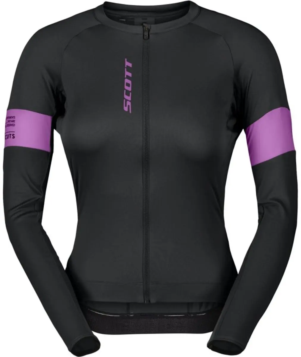SCOTT Jersey Woman Endurance Pro LS Black liquid Purple