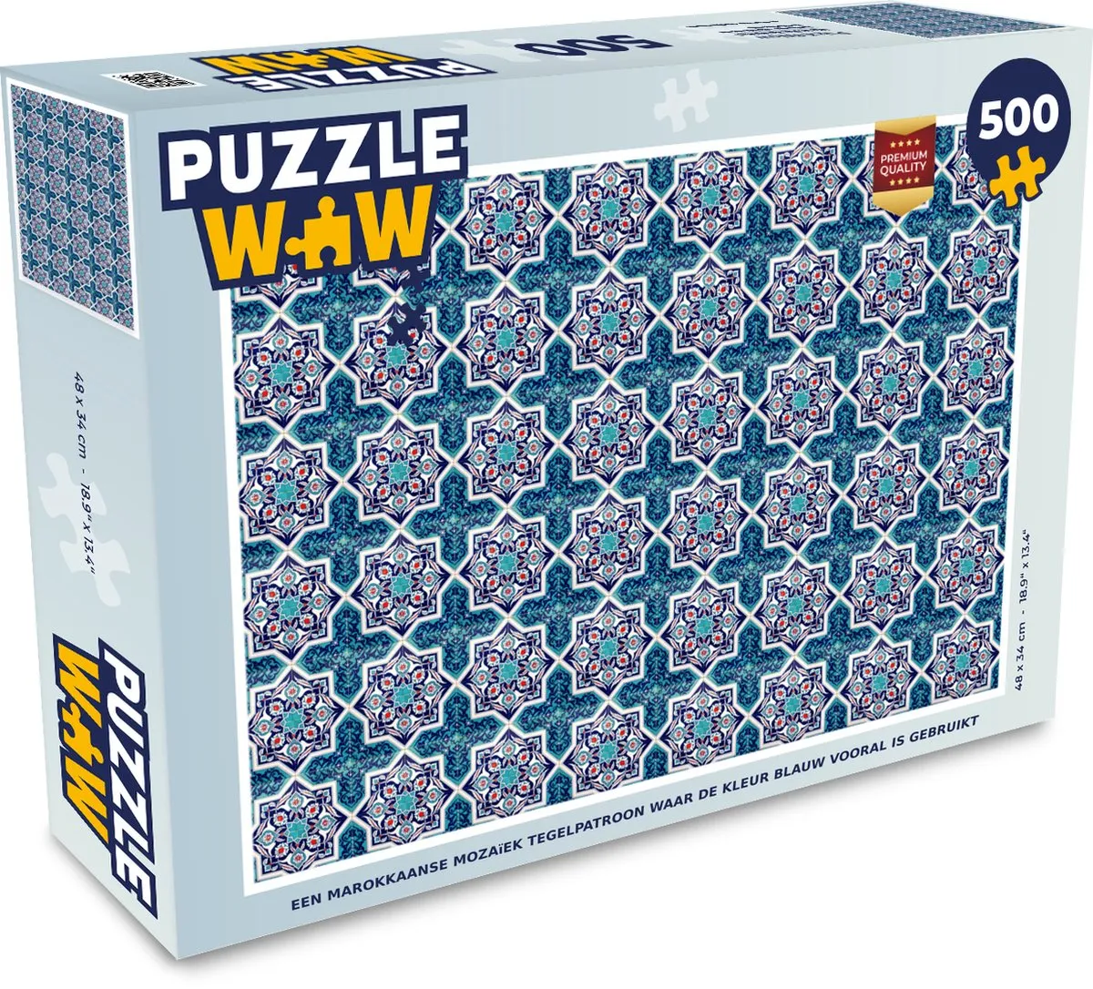 PuzzleWow Legpuzzel 500 Stuks - Multicolor