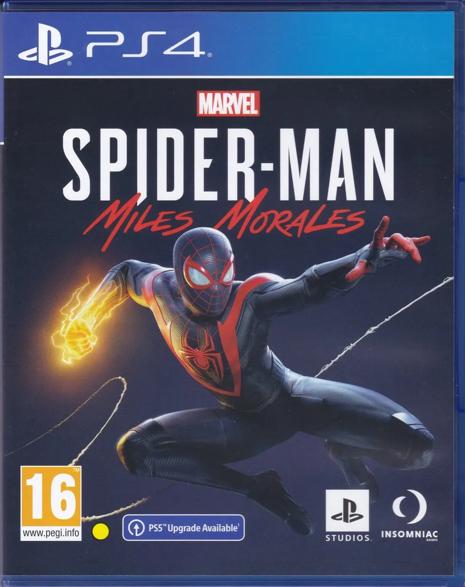 Sony PlayStation Marvel Spider-Man Miles Morales PS4