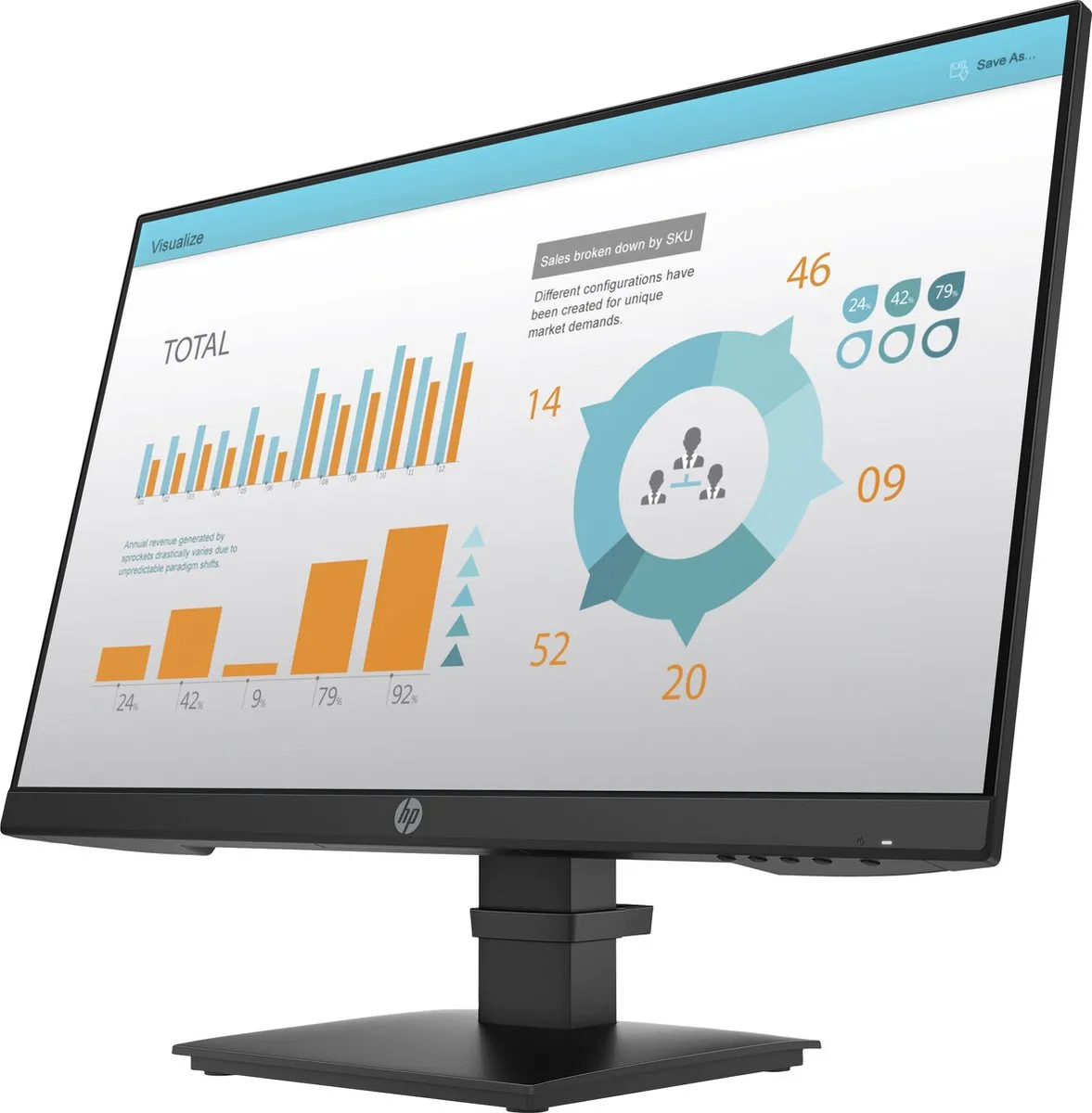 HP P24 G4 Monitor - 24 Inch Full HD IPS