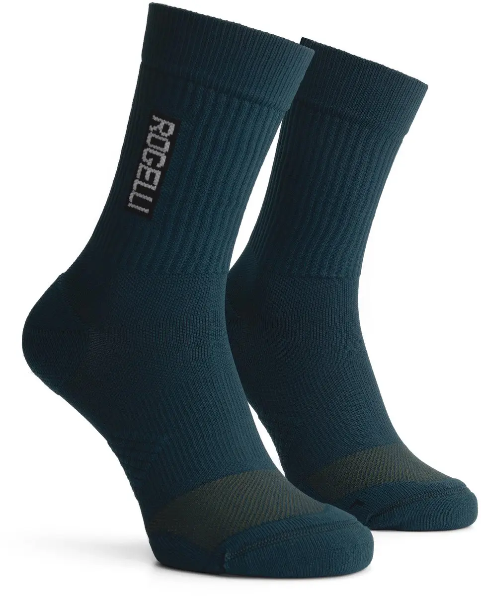 Rogelli Distance Hardloopsokken 2-pack - Taupe/Groen - Maat 40-43
