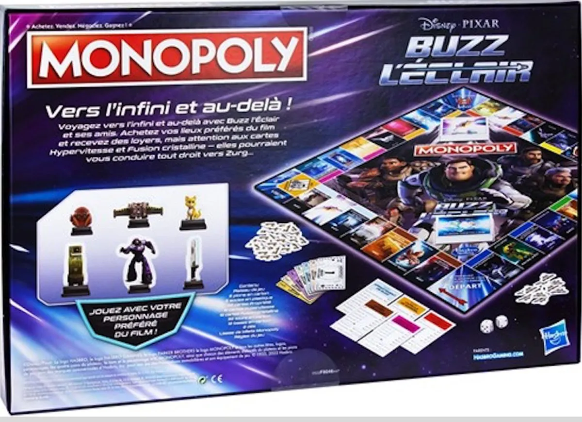 Monopoly Disney Buzz L'Eclair Frans-Talig Bordspel