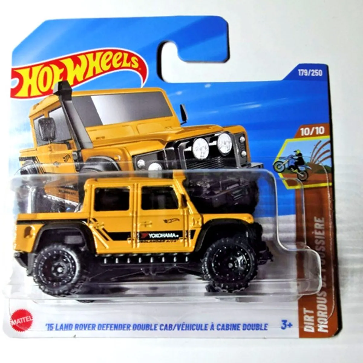 Hot Wheels Land Rover Defender Double Cab Yokohama Geolander 179/250