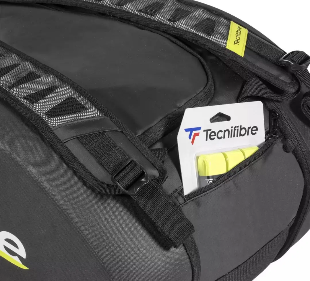 Tecnifibre Reform L Bag - 5 Vakken - Zwart/Fluo/Geel