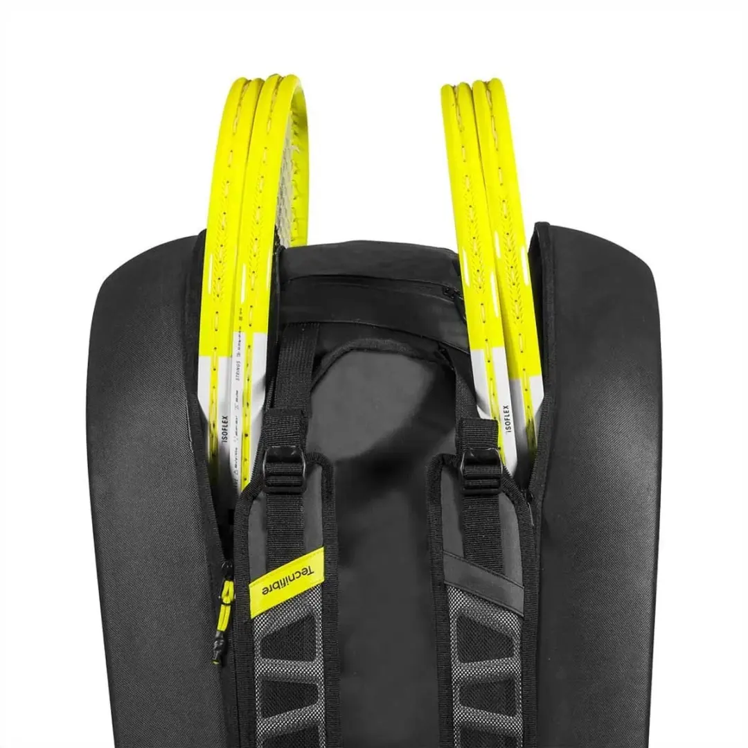 Tecnifibre Reform L Bag - 5 Vakken - Zwart/Fluo/Geel