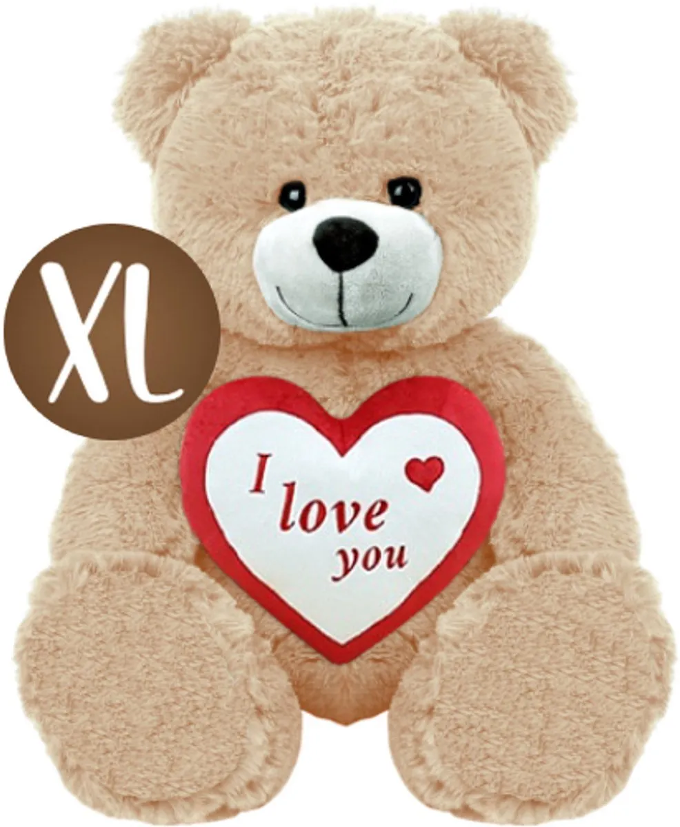 Topknuffels Teddybeer Bart Pluche Knuffel 50cm