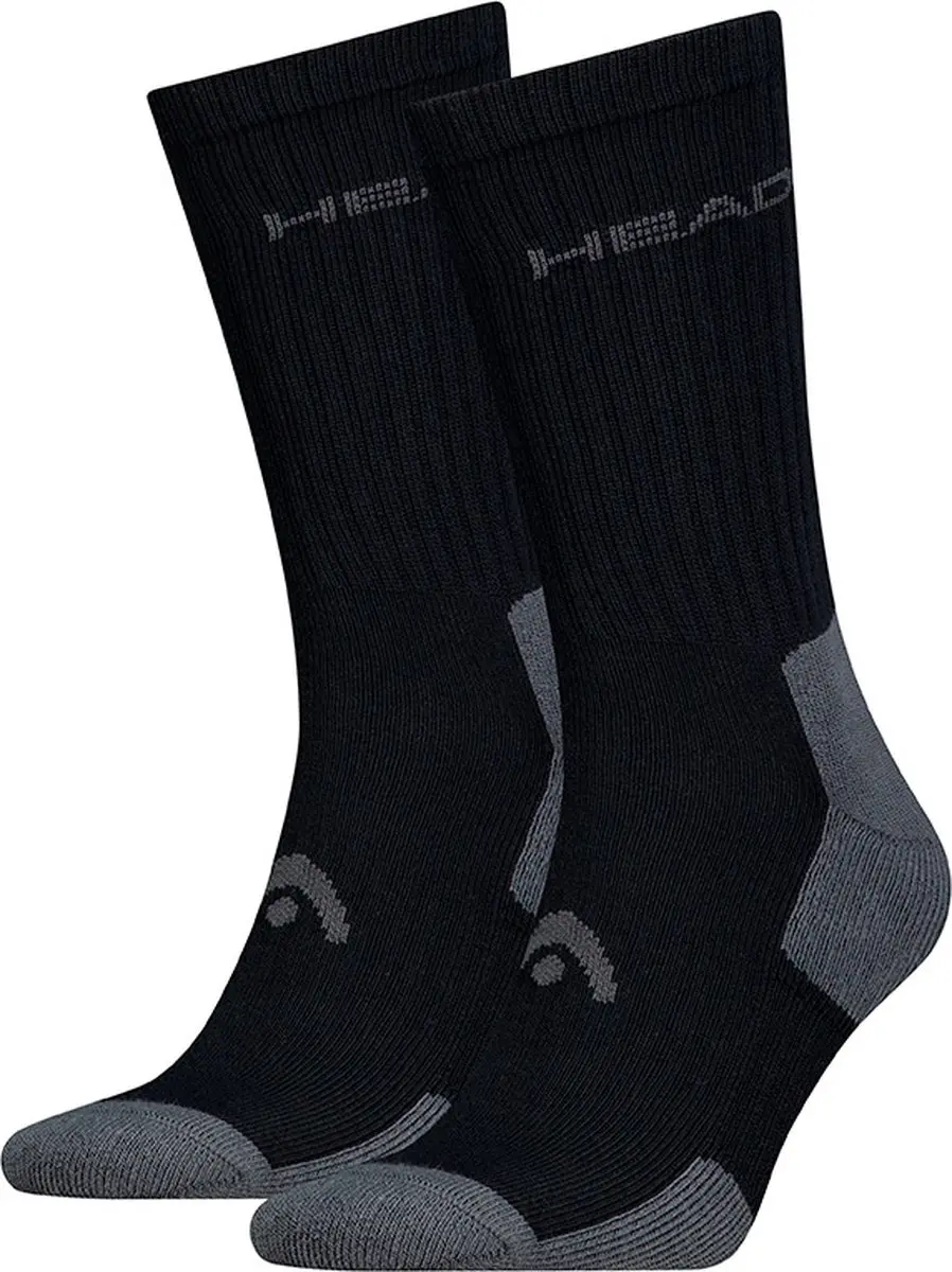 HEAD unisex performance 2P sokken tennis zwart