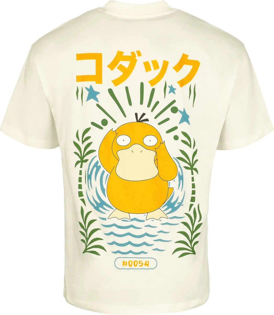 Pokémon Enton Heren Oversized T-shirt - XL - Gebroken wit - afbeelding 2 van 6