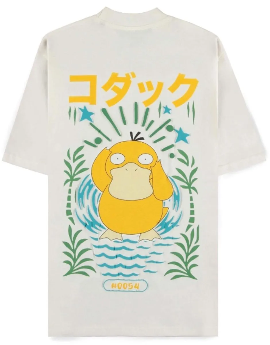 Pokémon Enton Heren Oversized T-shirt - XL - Gebroken wit - afbeelding 5 van 6