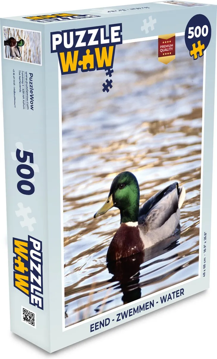 PuzzleWow Zwemmen Legpuzzel 500 Stuks - Multicolor