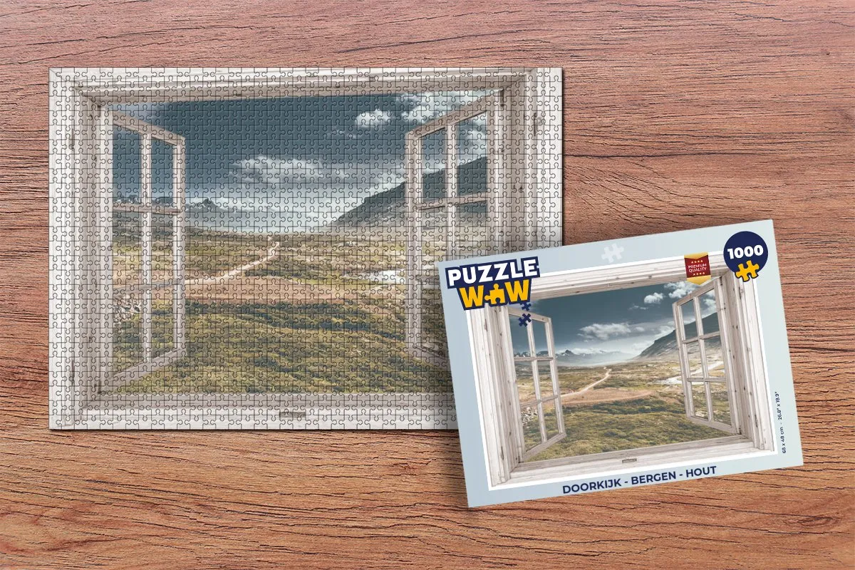 PuzzleWow Bergen Legpuzzel 1000 Stuks - Multicolor
