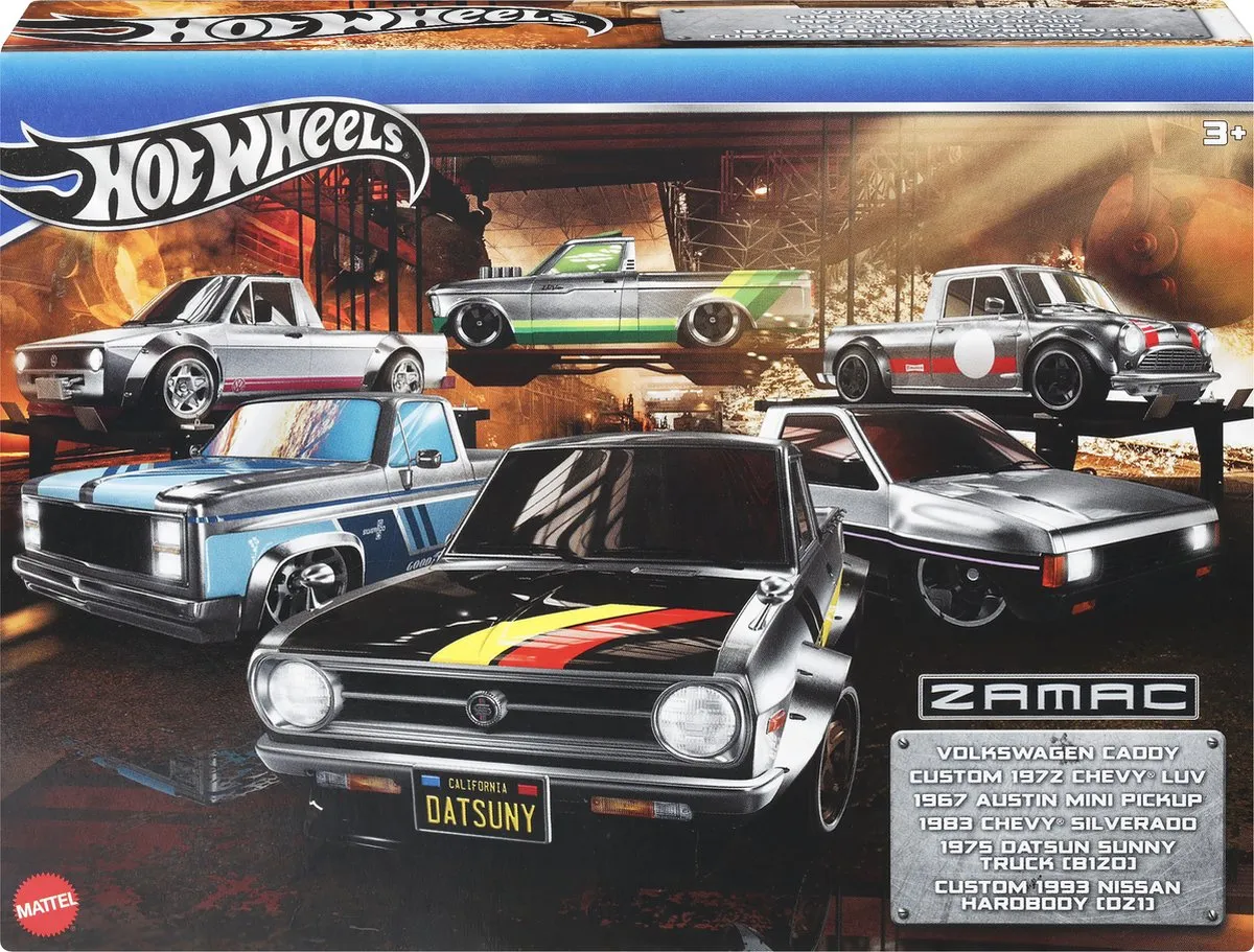 Hot Wheels Zamac Themed 6-Pack HRX57 - Meerkleurig