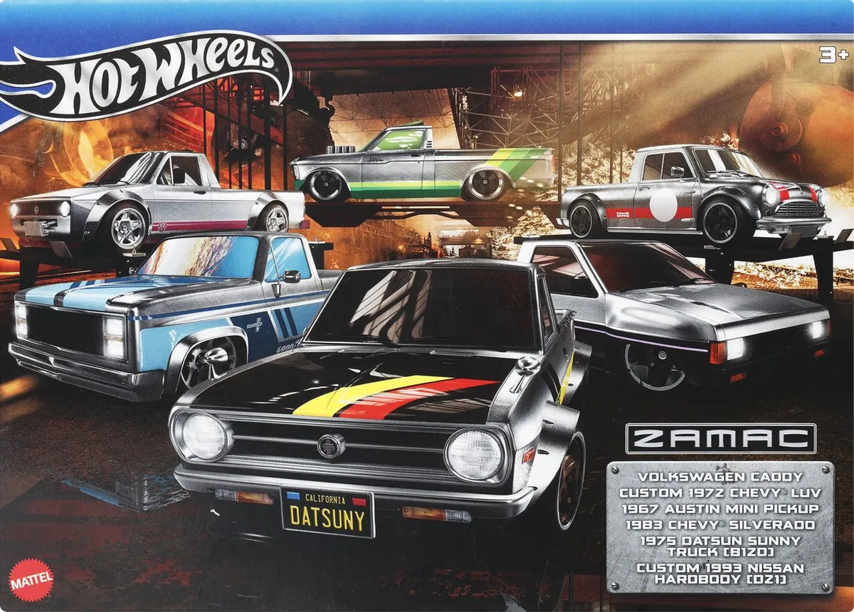 Hot Wheels Zamac Themed 6-Pack HRX57 - Meerkleurig