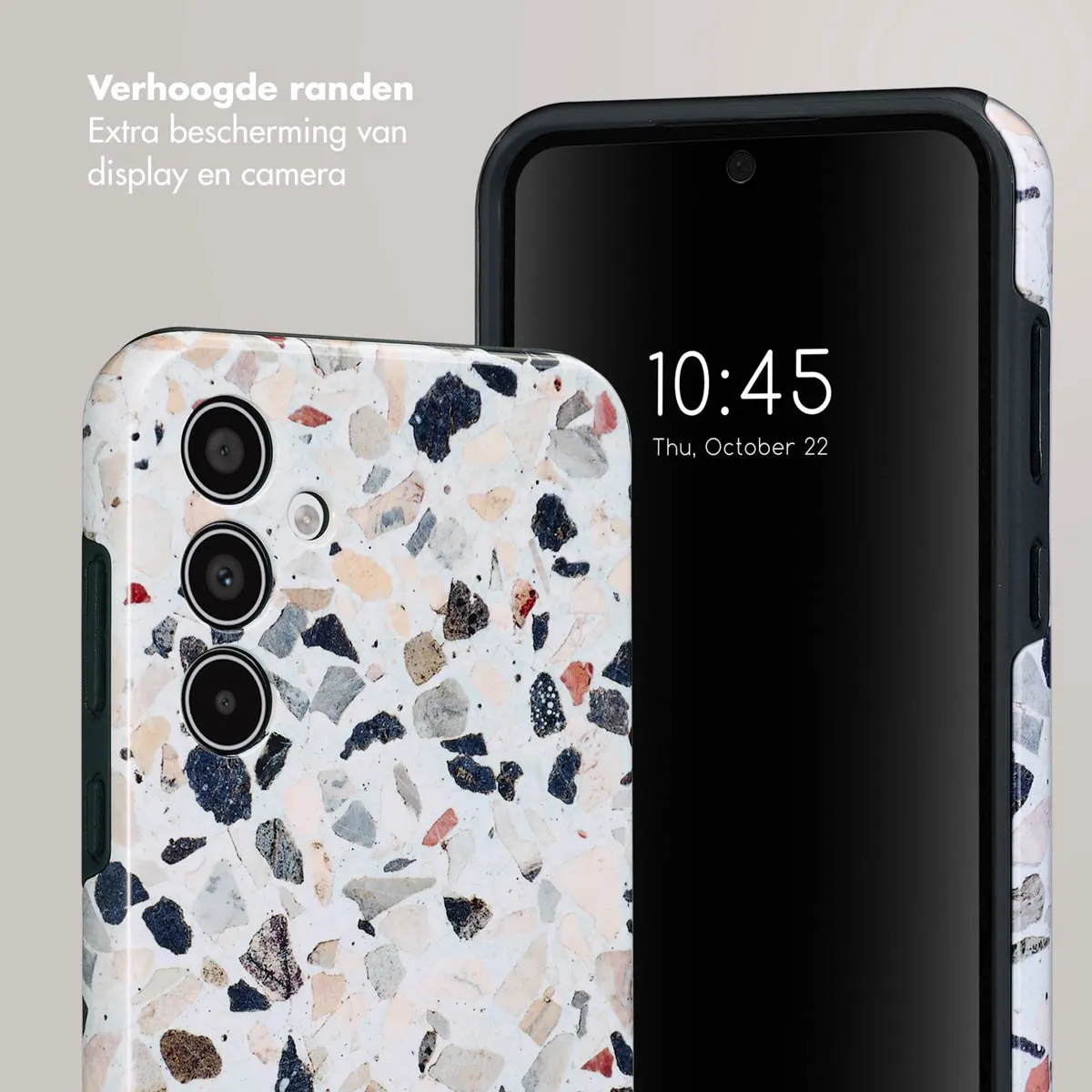 Selencia Hoesje Samsung Galaxy A35 - Chic Terazzo