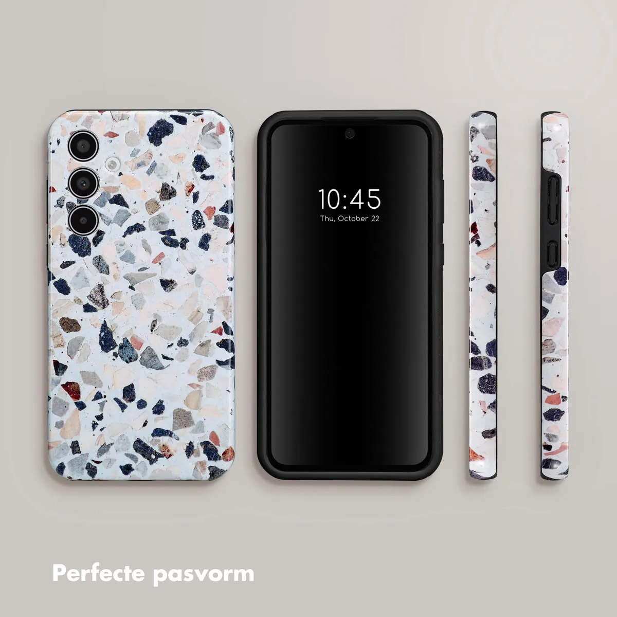 Selencia Hoesje Samsung Galaxy A35 - Chic Terazzo